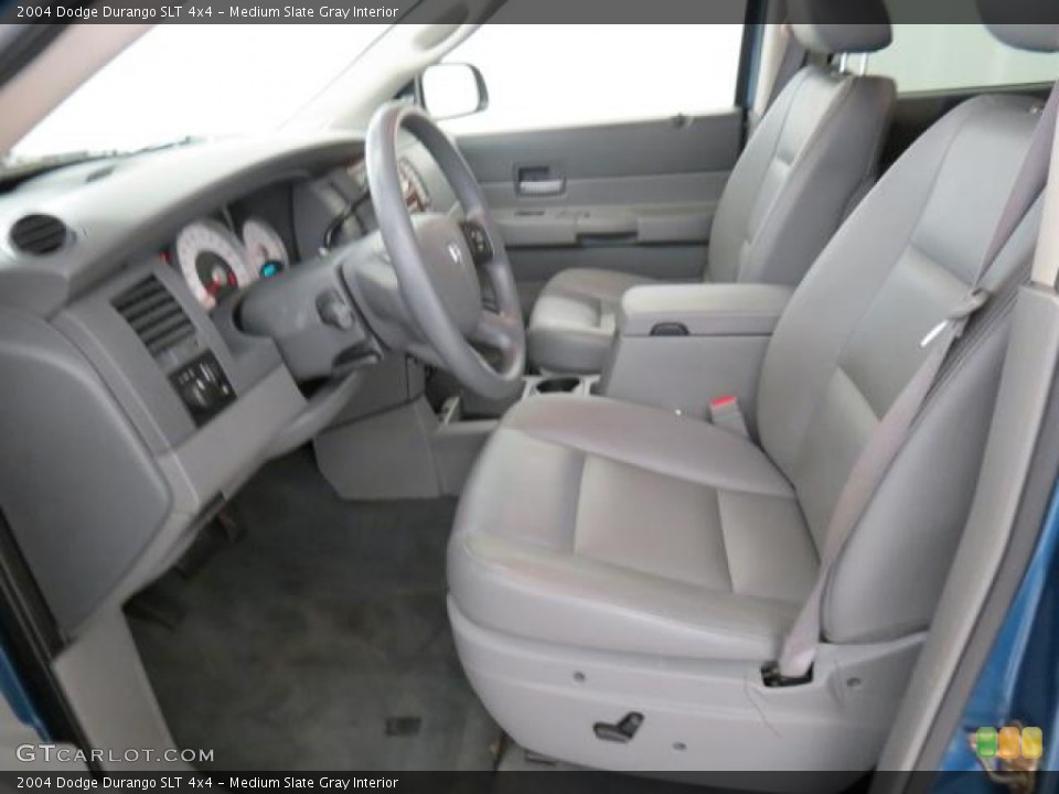 Medium Slate Gray Interior Front Seat for the 2004 Dodge Durango SLT 4x4 #73873997