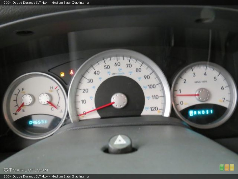 Medium Slate Gray Interior Gauges for the 2004 Dodge Durango SLT 4x4 #73874059