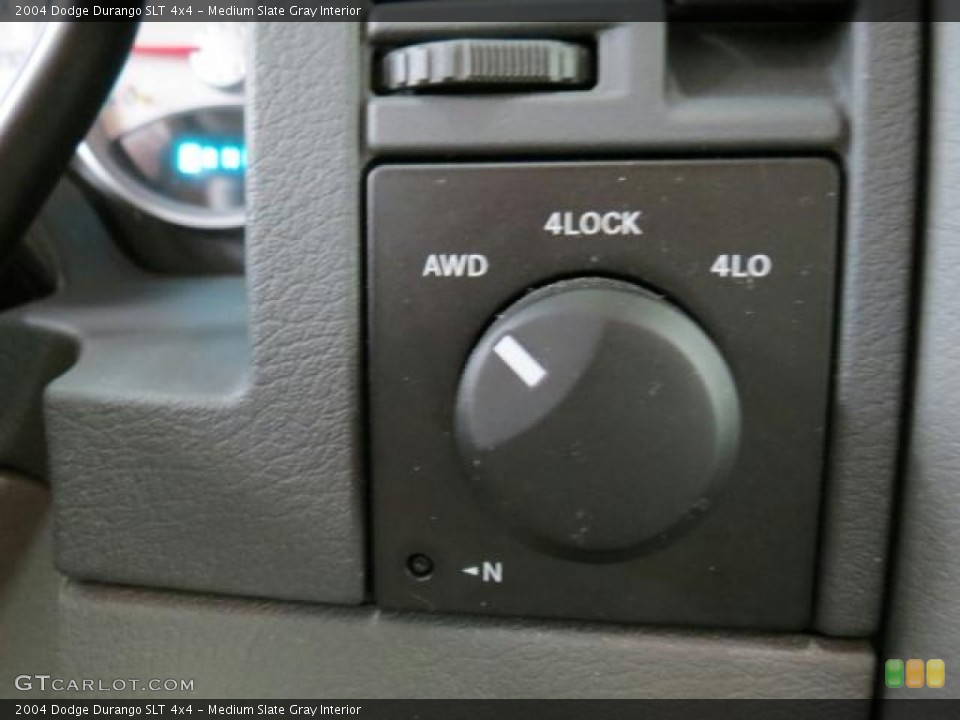 Medium Slate Gray Interior Controls for the 2004 Dodge Durango SLT 4x4 #73874156