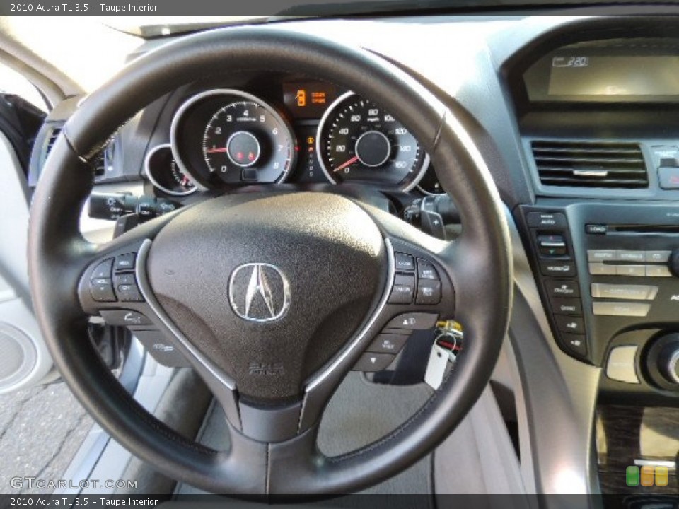 Taupe Interior Steering Wheel for the 2010 Acura TL 3.5 #73875263