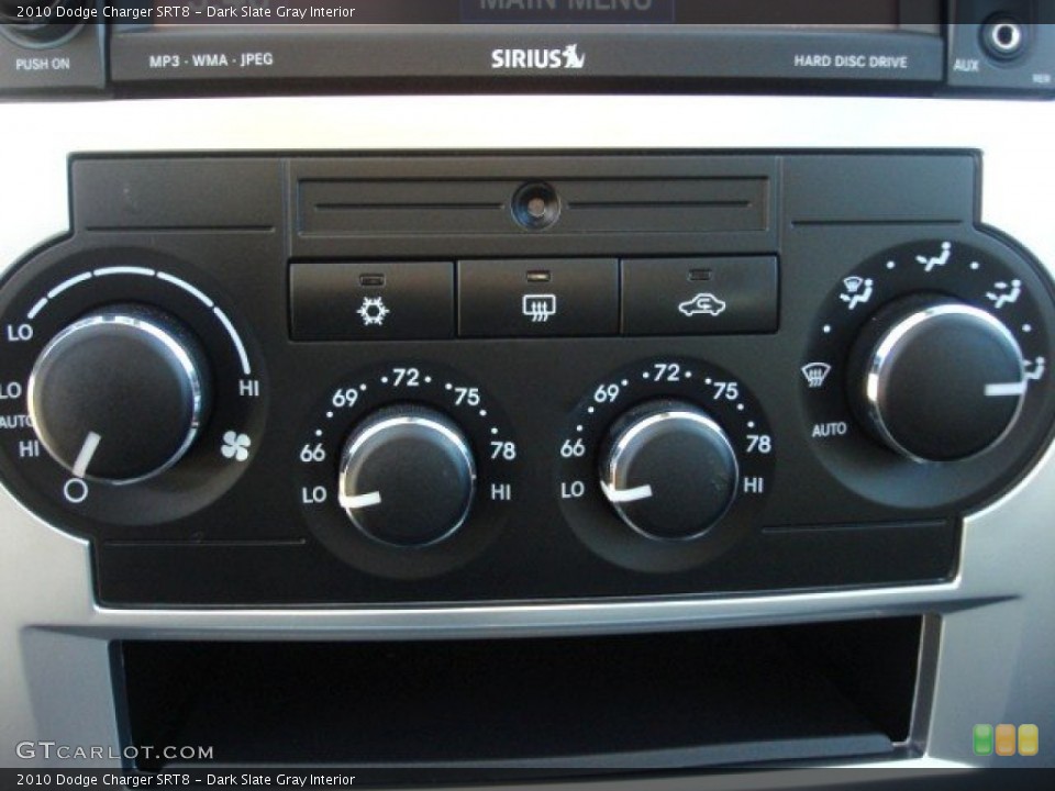 Dark Slate Gray Interior Controls for the 2010 Dodge Charger SRT8 #73878533
