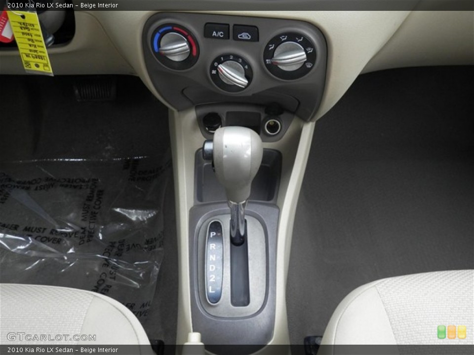 Beige Interior Transmission for the 2010 Kia Rio LX Sedan #73881056