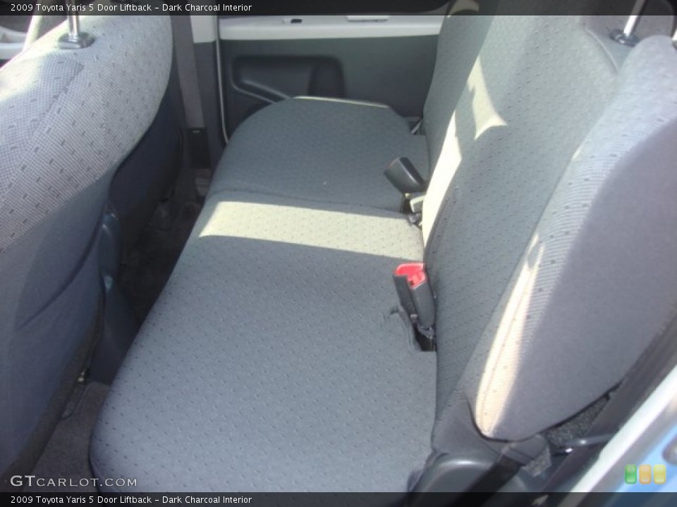 Dark Charcoal Interior Rear Seat for the 2009 Toyota Yaris 5 Door Liftback #73881335