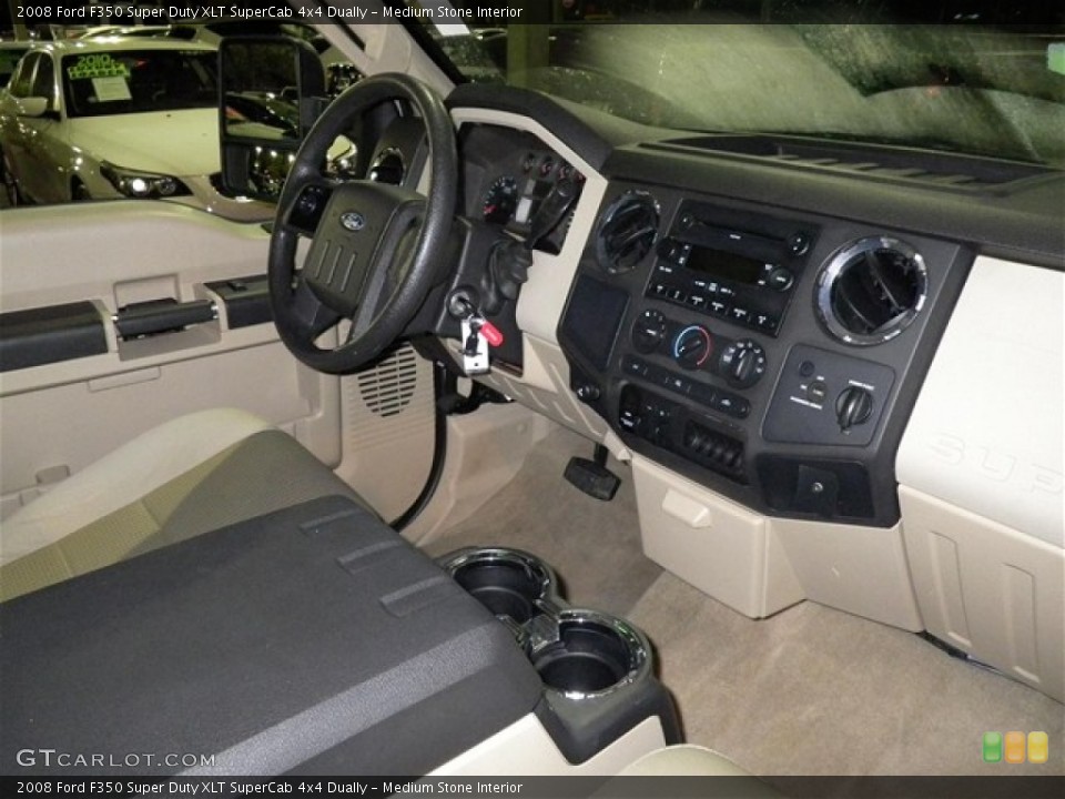 Medium Stone Interior Dashboard for the 2008 Ford F350 Super Duty XLT SuperCab 4x4 Dually #73882913