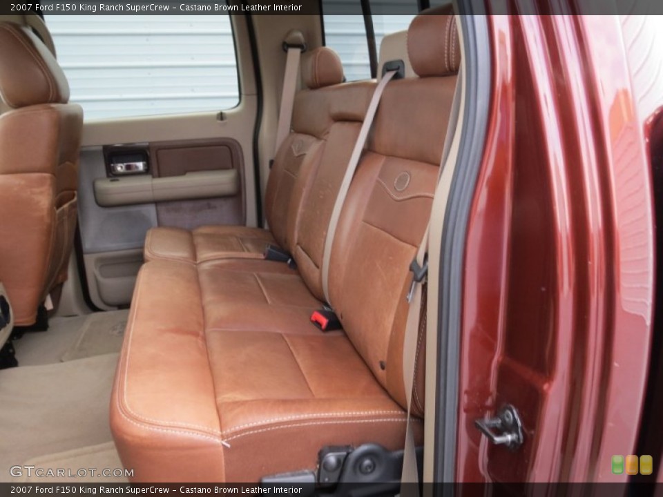 Castano Brown Leather Interior Rear Seat for the 2007 Ford F150 King Ranch SuperCrew #73886978