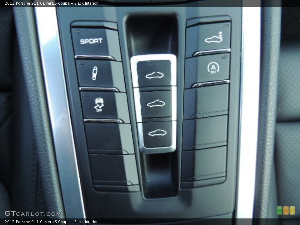 Black Interior Controls for the 2012 Porsche 911 Carrera S Coupe #73886981