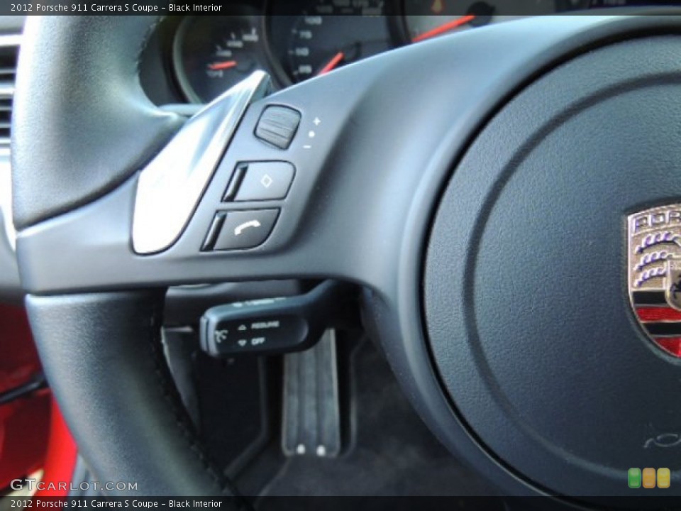 Black Interior Controls for the 2012 Porsche 911 Carrera S Coupe #73887014