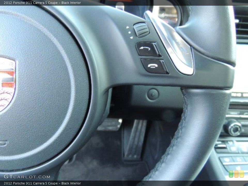 Black Interior Controls for the 2012 Porsche 911 Carrera S Coupe #73887027
