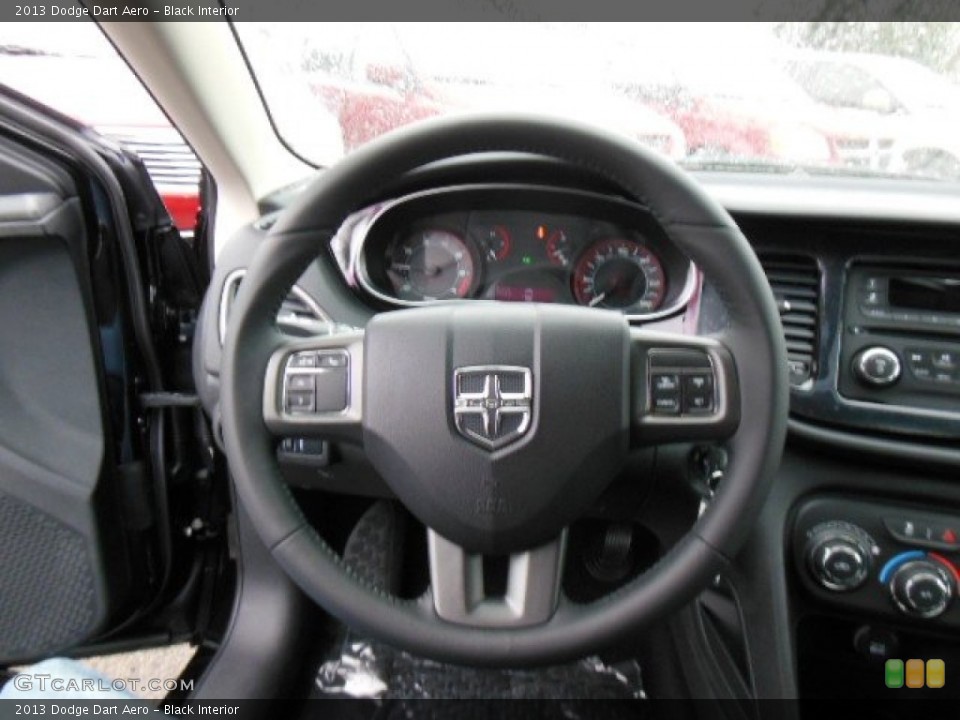 Black Interior Steering Wheel for the 2013 Dodge Dart Aero #73887043
