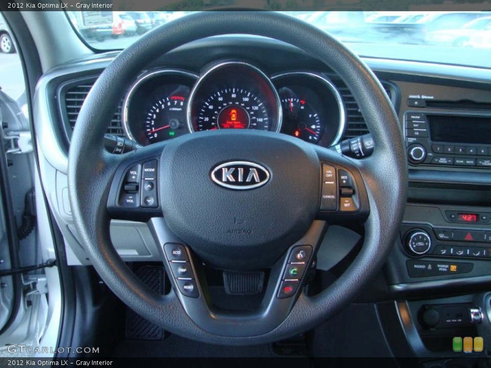Gray Interior Steering Wheel for the 2012 Kia Optima LX #73887119