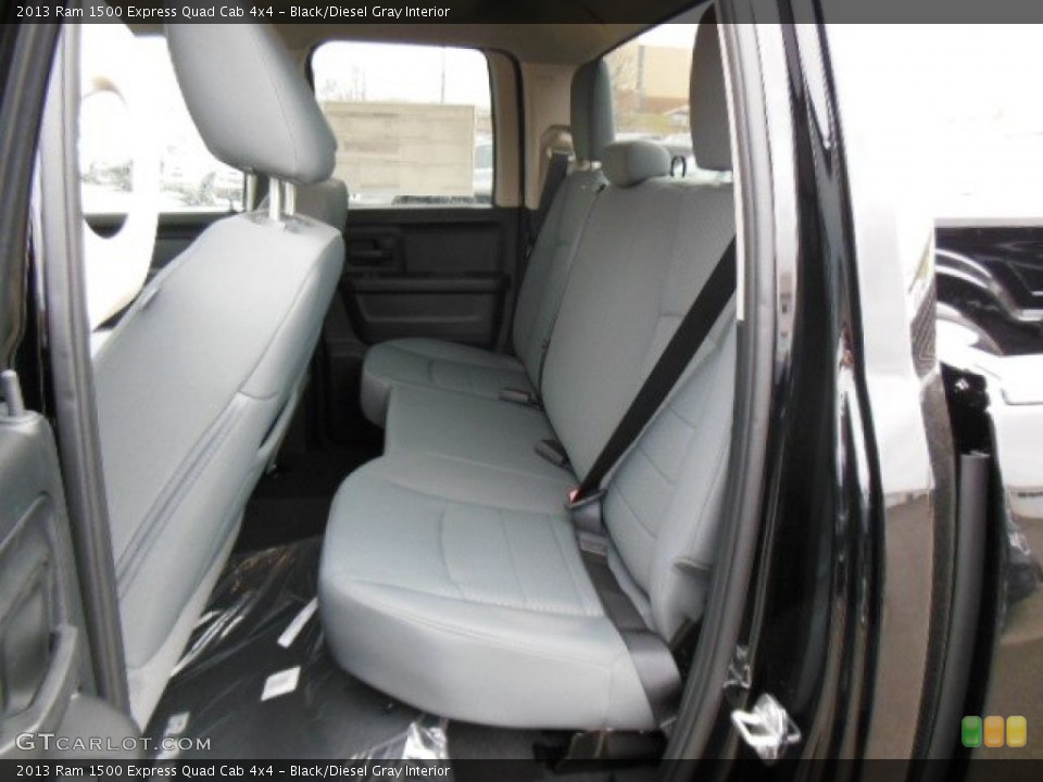 Black/Diesel Gray Interior Rear Seat for the 2013 Ram 1500 Express Quad Cab 4x4 #73887278