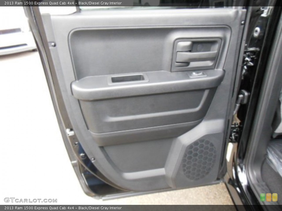 Black/Diesel Gray Interior Door Panel for the 2013 Ram 1500 Express Quad Cab 4x4 #73887296