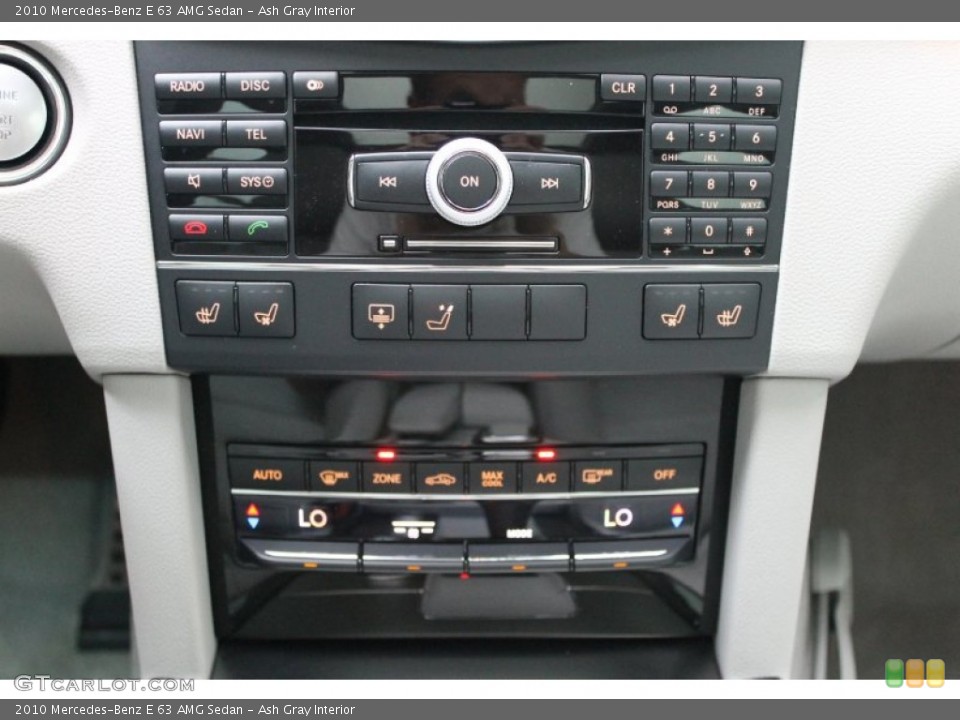 Ash Gray Interior Controls for the 2010 Mercedes-Benz E 63 AMG Sedan #73889180
