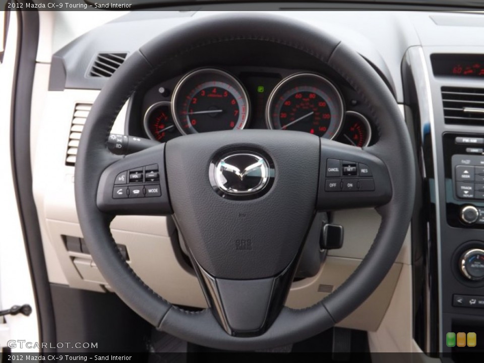 Sand Interior Steering Wheel for the 2012 Mazda CX-9 Touring #73889186