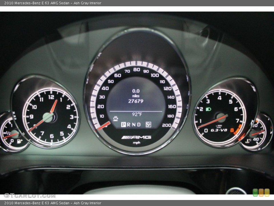Ash Gray Interior Gauges for the 2010 Mercedes-Benz E 63 AMG Sedan #73889198