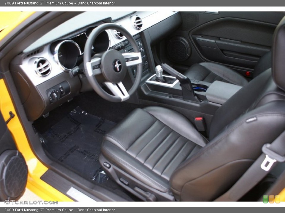 Dark Charcoal Interior Prime Interior for the 2009 Ford Mustang GT Premium Coupe #73889348