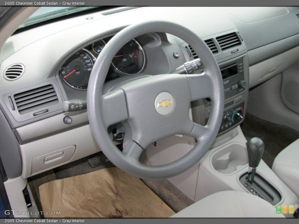 Gray Interior Steering Wheel for the 2005 Chevrolet Cobalt Sedan #73890775