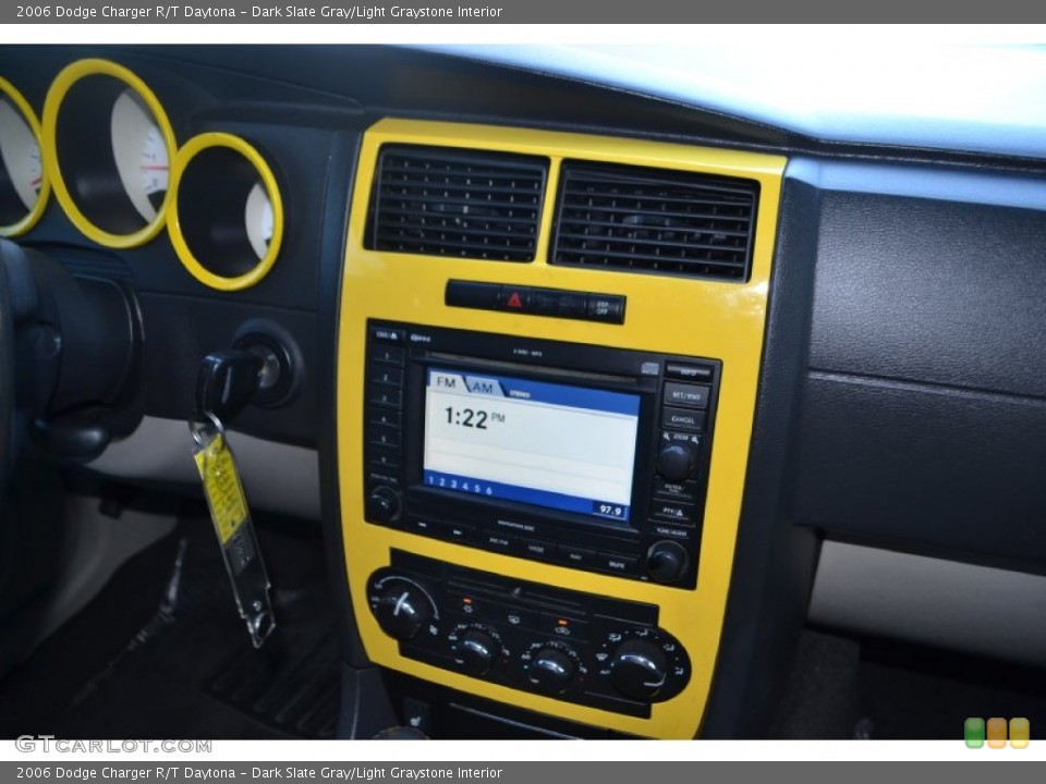 Dark Slate Gray/Light Graystone Interior Controls for the 2006 Dodge Charger R/T Daytona #73892333