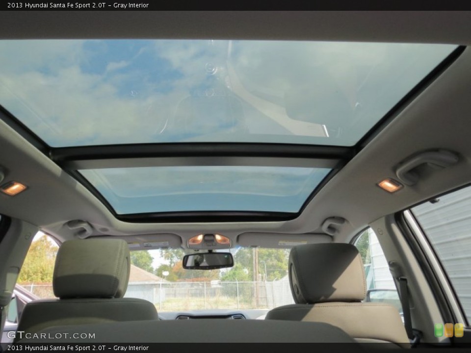 Gray Interior Sunroof for the 2013 Hyundai Santa Fe Sport 2.0T #73892687