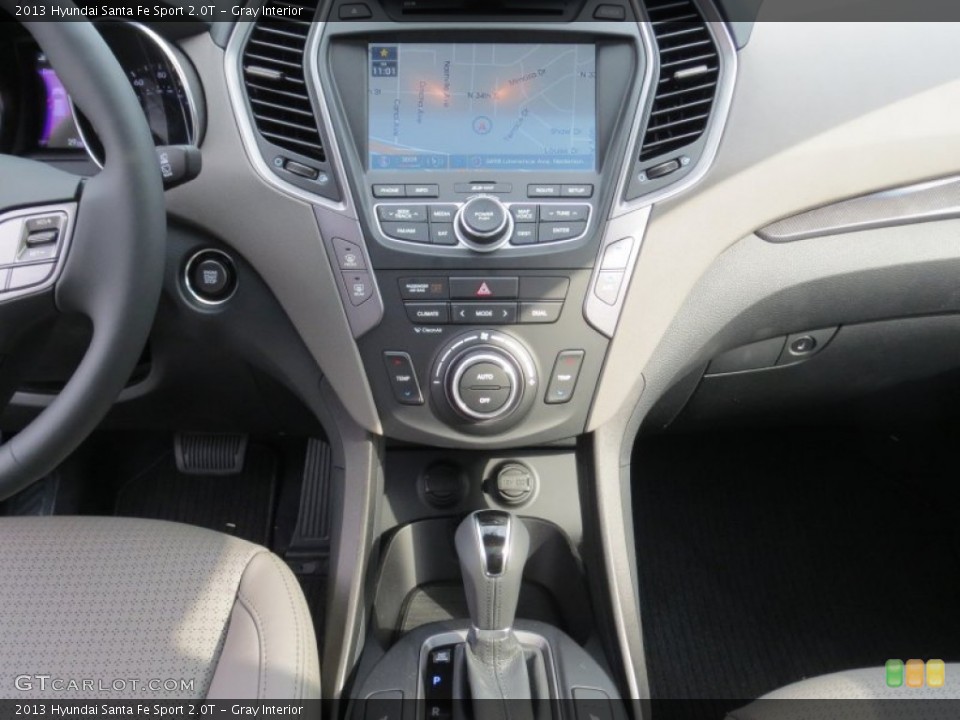 Gray Interior Controls for the 2013 Hyundai Santa Fe Sport 2.0T #73892714