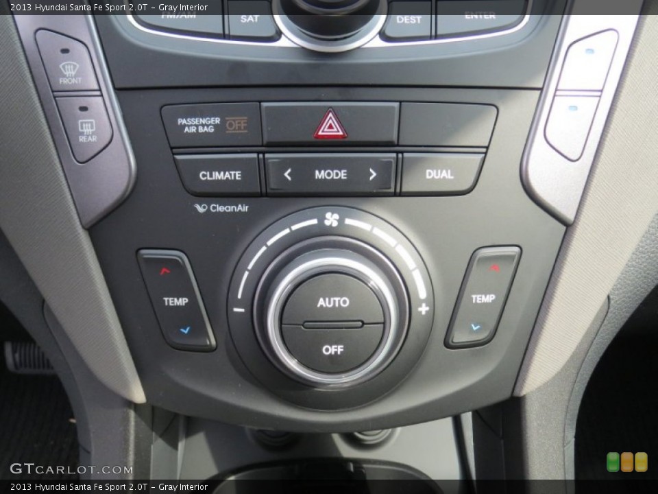 Gray Interior Controls for the 2013 Hyundai Santa Fe Sport 2.0T #73892748