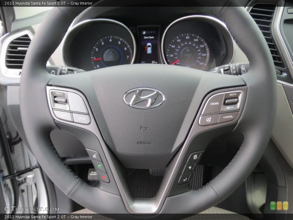 Gray Interior Steering Wheel for the 2013 Hyundai Santa Fe Sport 2.0T #73892813