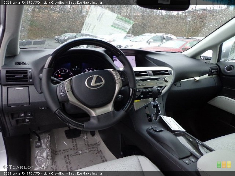 Light Gray/Ebony Birds Eye Maple Interior Prime Interior for the 2013 Lexus RX 350 AWD #73895063