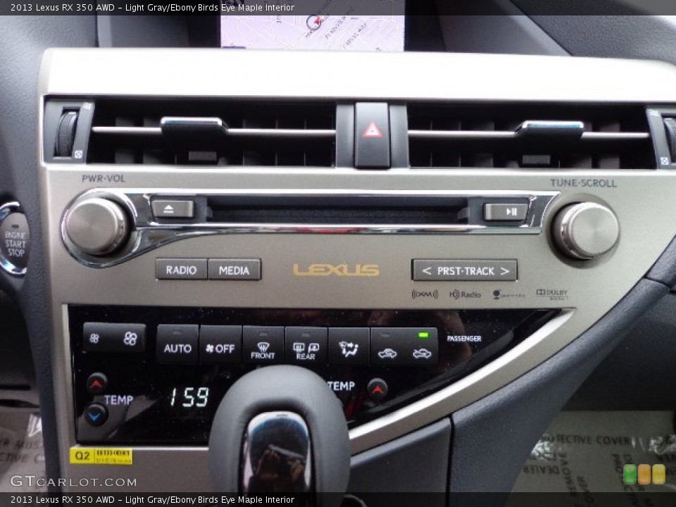 Light Gray/Ebony Birds Eye Maple Interior Audio System for the 2013 Lexus RX 350 AWD #73895138