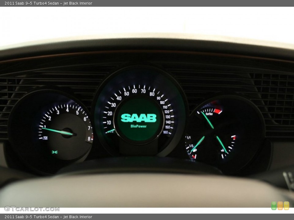 Jet Black Interior Gauges for the 2011 Saab 9-5 Turbo4 Sedan #73895783