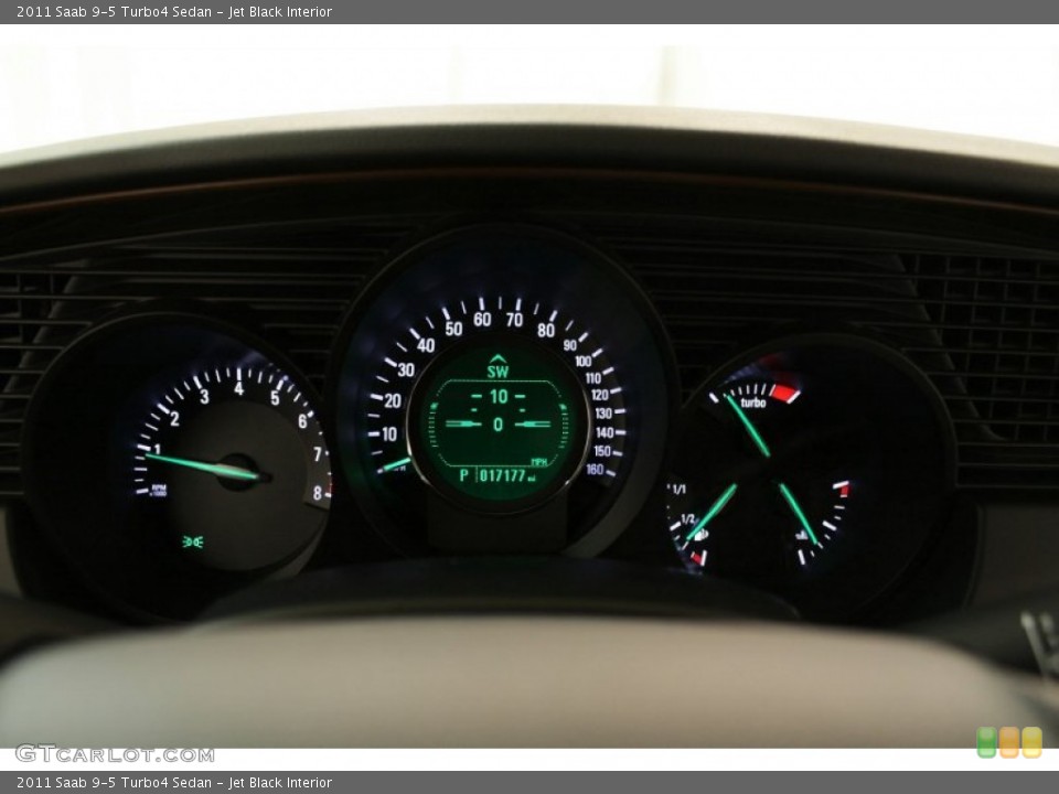 Jet Black Interior Gauges for the 2011 Saab 9-5 Turbo4 Sedan #73895796