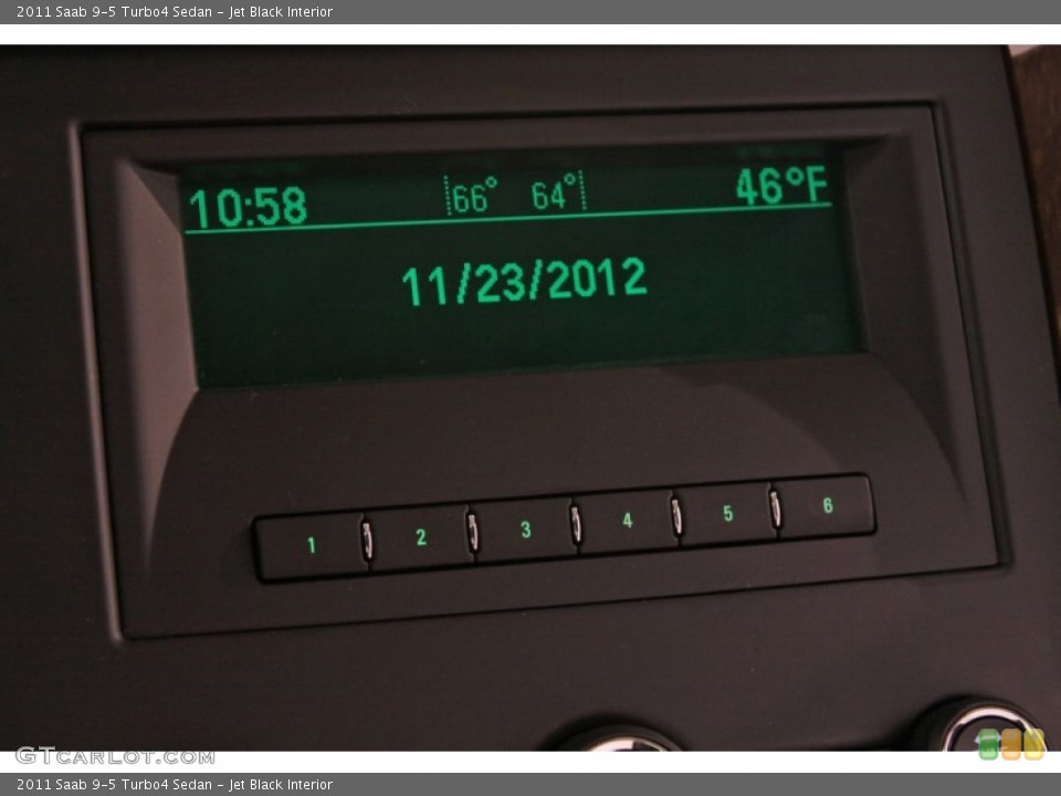 Jet Black Interior Controls for the 2011 Saab 9-5 Turbo4 Sedan #73895879