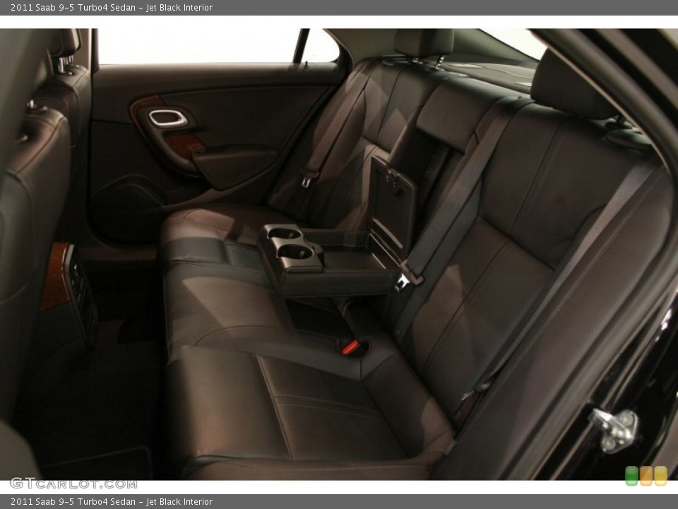 Jet Black Interior Rear Seat for the 2011 Saab 9-5 Turbo4 Sedan #73896002