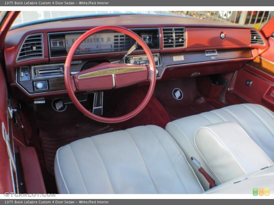 White/Red 1975 Buick LeSabre Interiors