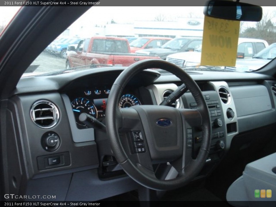 Steel Gray Interior Dashboard for the 2011 Ford F150 XLT SuperCrew 4x4 #73898015