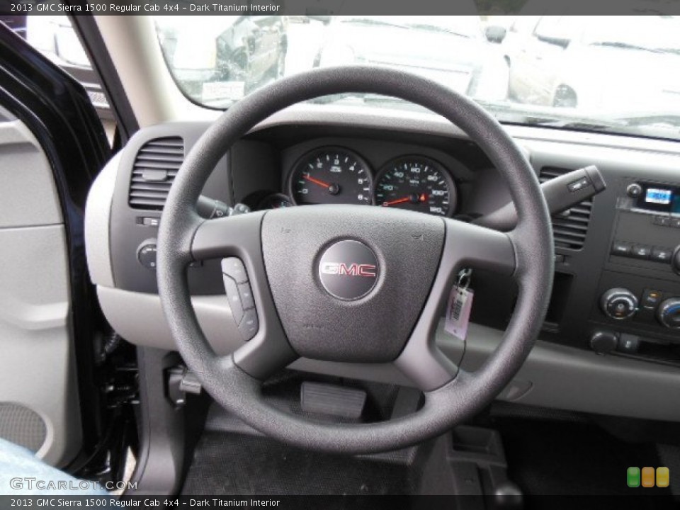 Dark Titanium Interior Steering Wheel for the 2013 GMC Sierra 1500 Regular Cab 4x4 #73899395