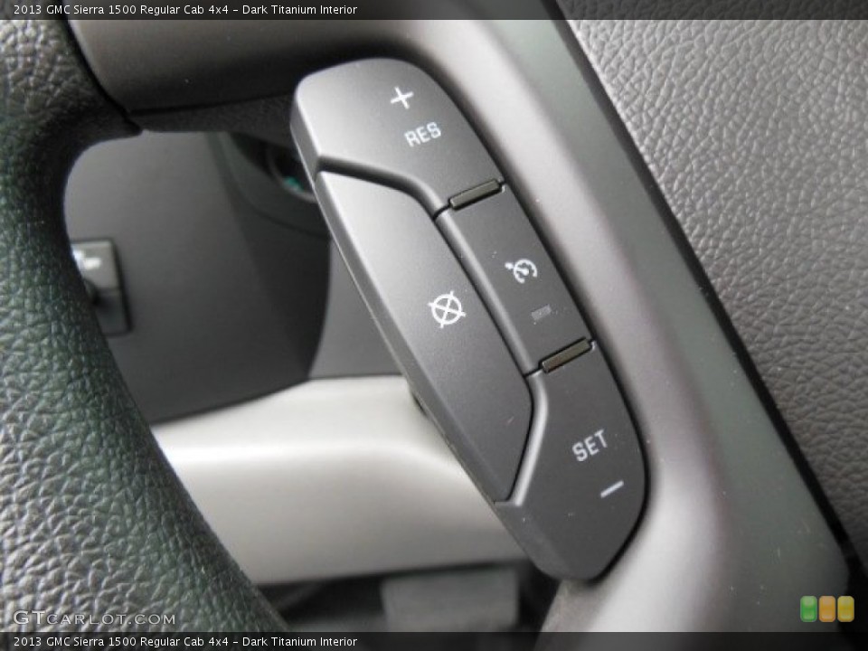 Dark Titanium Interior Controls for the 2013 GMC Sierra 1500 Regular Cab 4x4 #73899407