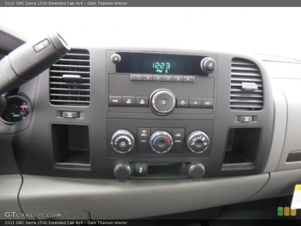 Dark Titanium Interior Controls for the 2013 GMC Sierra 1500 Extended Cab 4x4 #73900694
