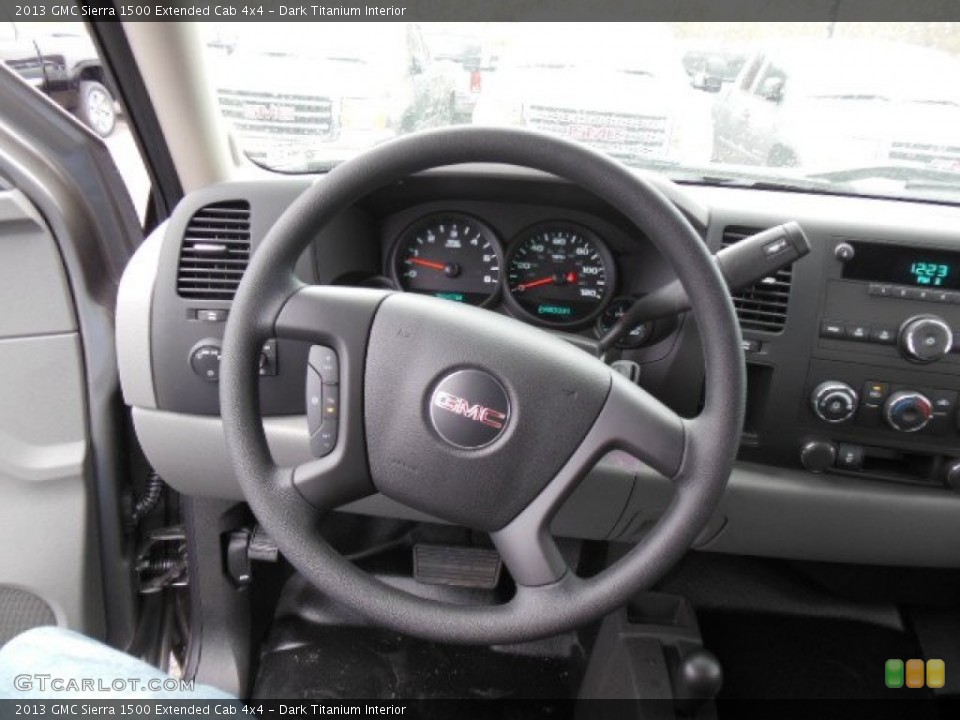 Dark Titanium Interior Steering Wheel for the 2013 GMC Sierra 1500 Extended Cab 4x4 #73900704