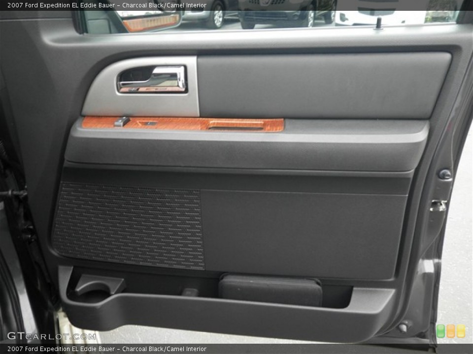 Charcoal Black/Camel Interior Door Panel for the 2007 Ford Expedition EL Eddie Bauer #73900821