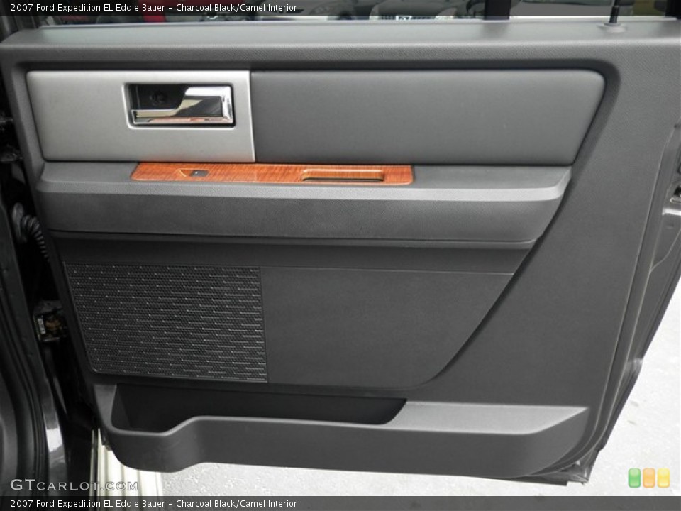 Charcoal Black/Camel Interior Door Panel for the 2007 Ford Expedition EL Eddie Bauer #73900835