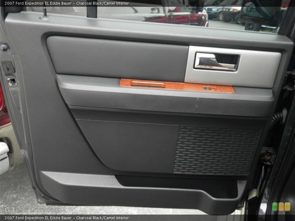 Charcoal Black/Camel Interior Door Panel for the 2007 Ford Expedition EL Eddie Bauer #73900901