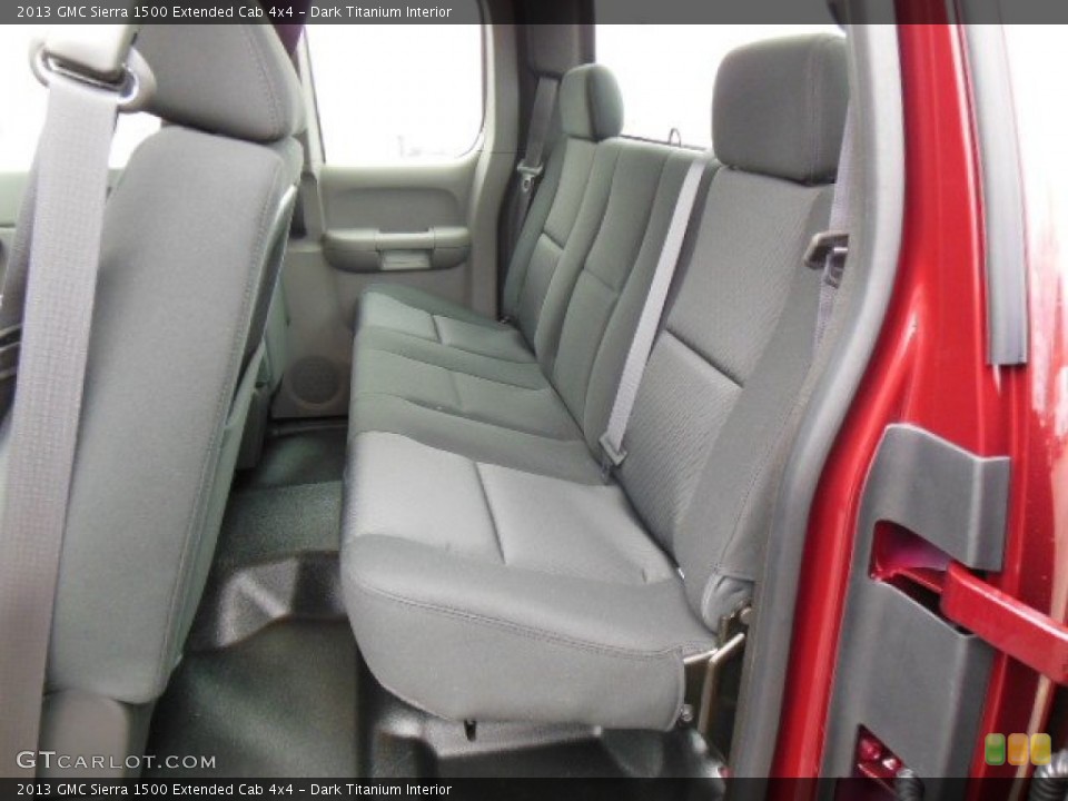 Dark Titanium Interior Rear Seat for the 2013 GMC Sierra 1500 Extended Cab 4x4 #73900906