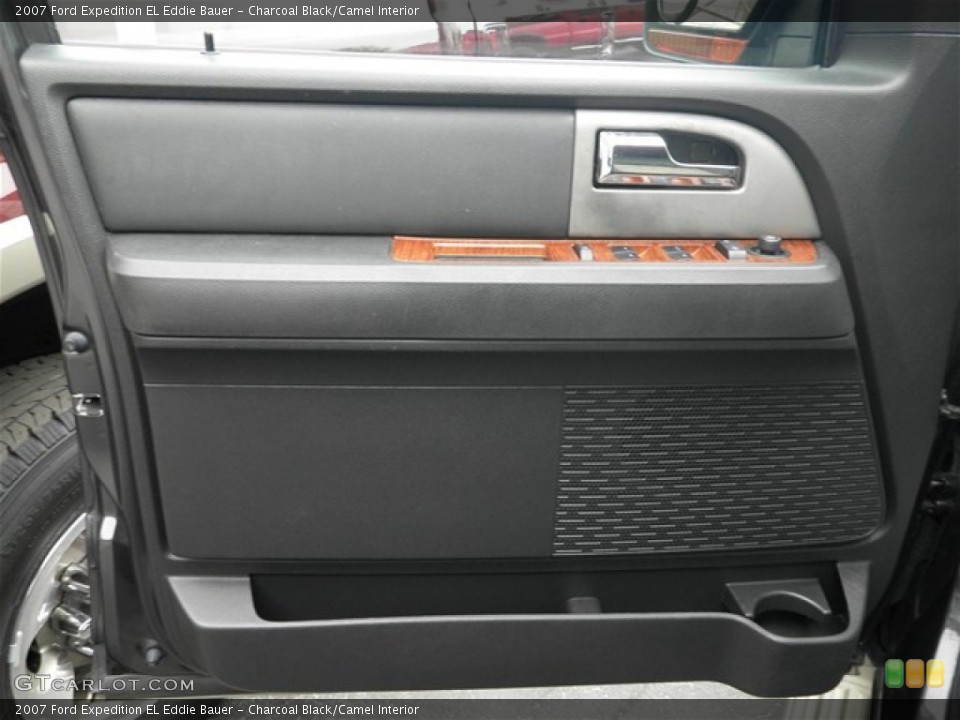 Charcoal Black/Camel Interior Door Panel for the 2007 Ford Expedition EL Eddie Bauer #73900911