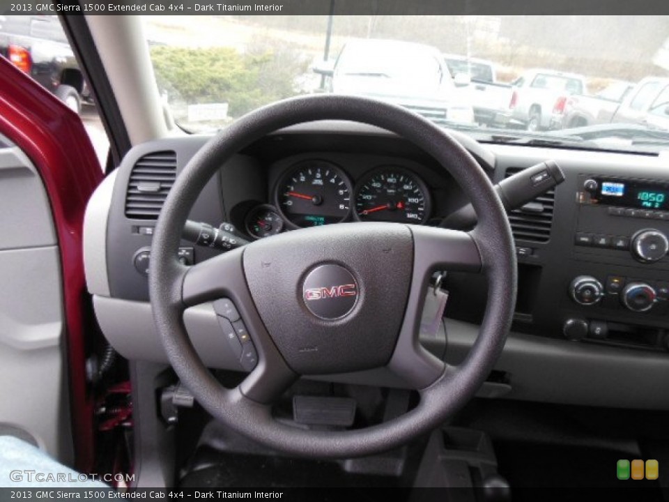 Dark Titanium Interior Steering Wheel for the 2013 GMC Sierra 1500 Extended Cab 4x4 #73900967