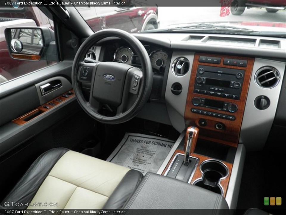 Charcoal Black/Camel Interior Photo for the 2007 Ford Expedition EL Eddie Bauer #73900979