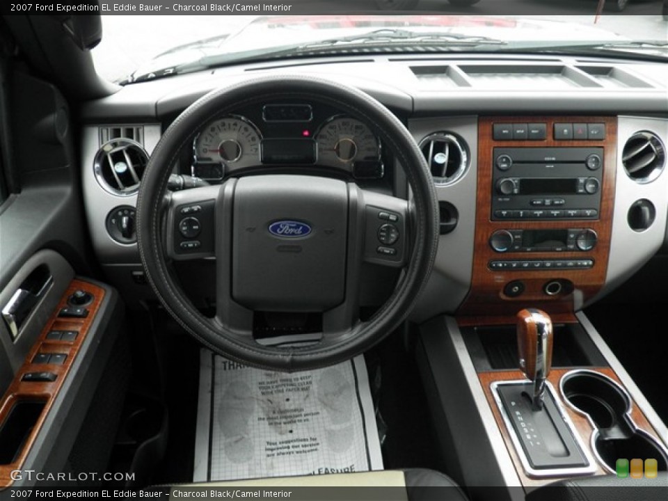 Charcoal Black/Camel Interior Dashboard for the 2007 Ford Expedition EL Eddie Bauer #73901004