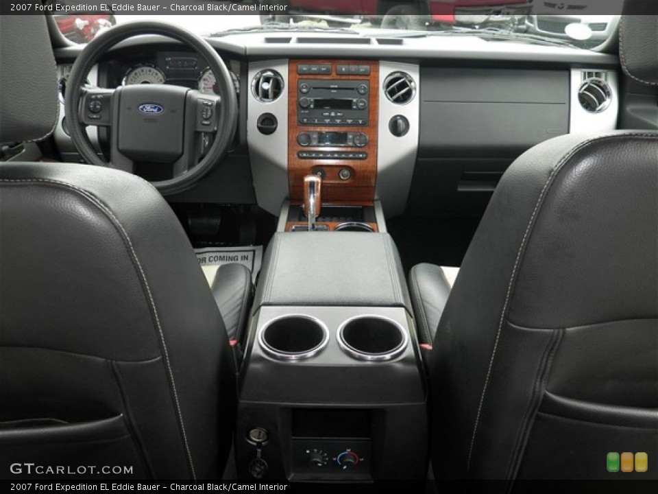 Charcoal Black/Camel Interior Dashboard for the 2007 Ford Expedition EL Eddie Bauer #73901091