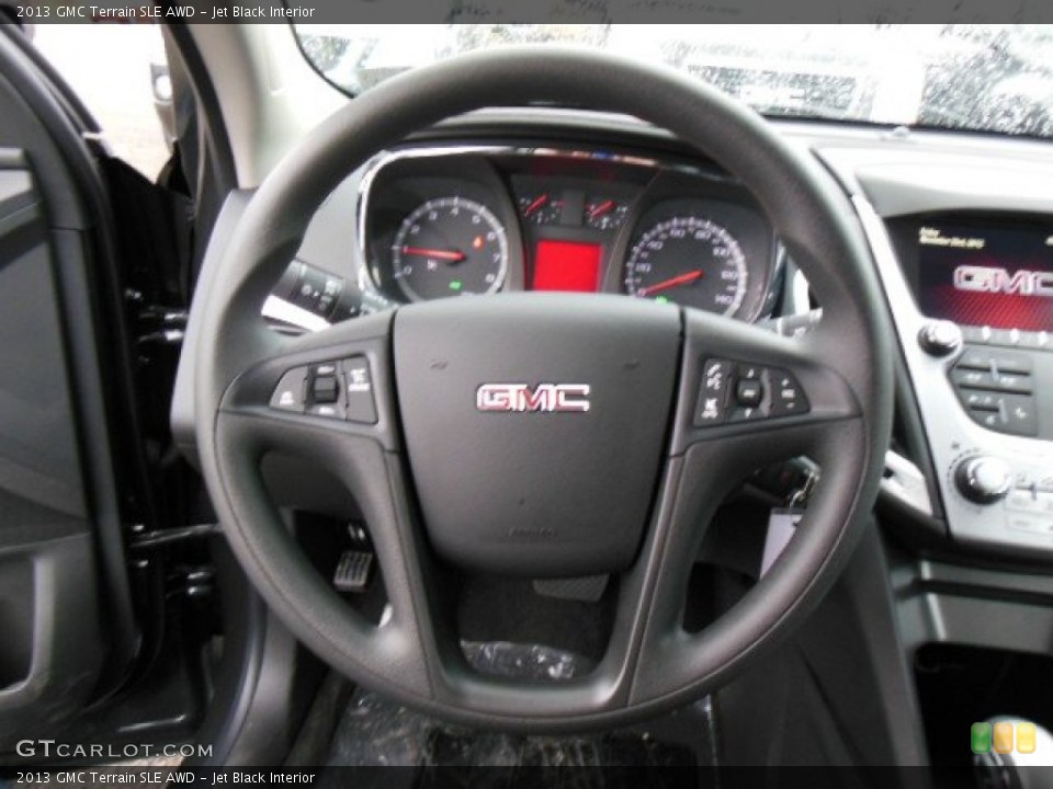 Jet Black Interior Steering Wheel for the 2013 GMC Terrain SLE AWD #73901219