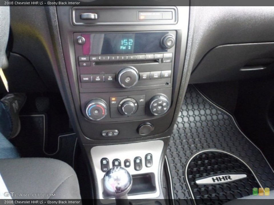 Ebony Black Interior Controls for the 2008 Chevrolet HHR LS #73902113