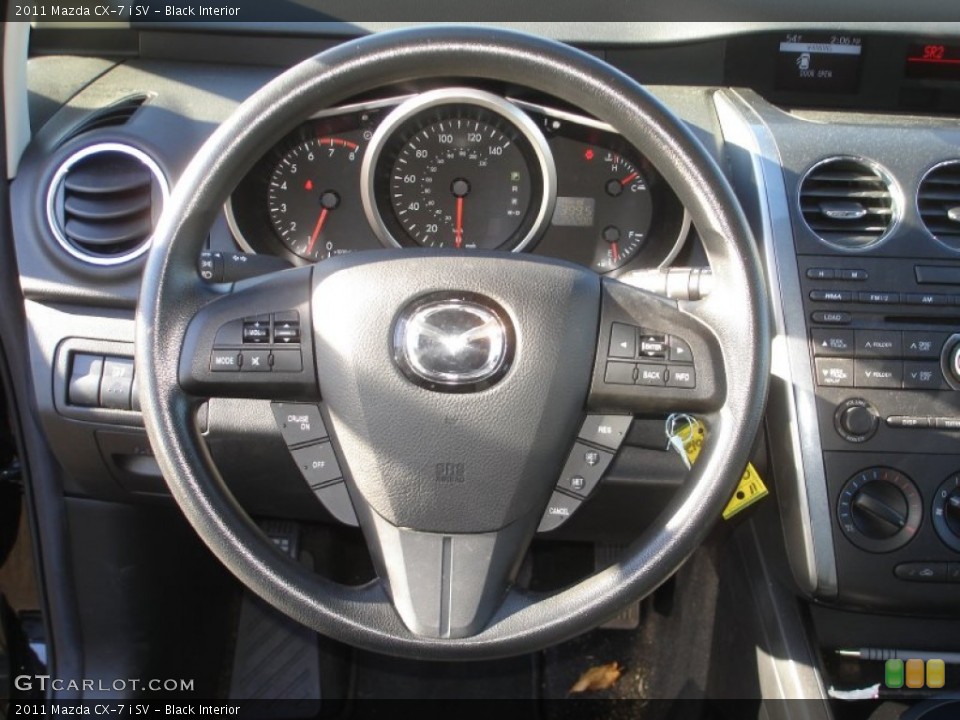 Black Interior Steering Wheel for the 2011 Mazda CX-7 i SV #73902149